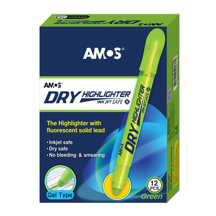 Amos Dry Highlighter Fluoro Green CX200034