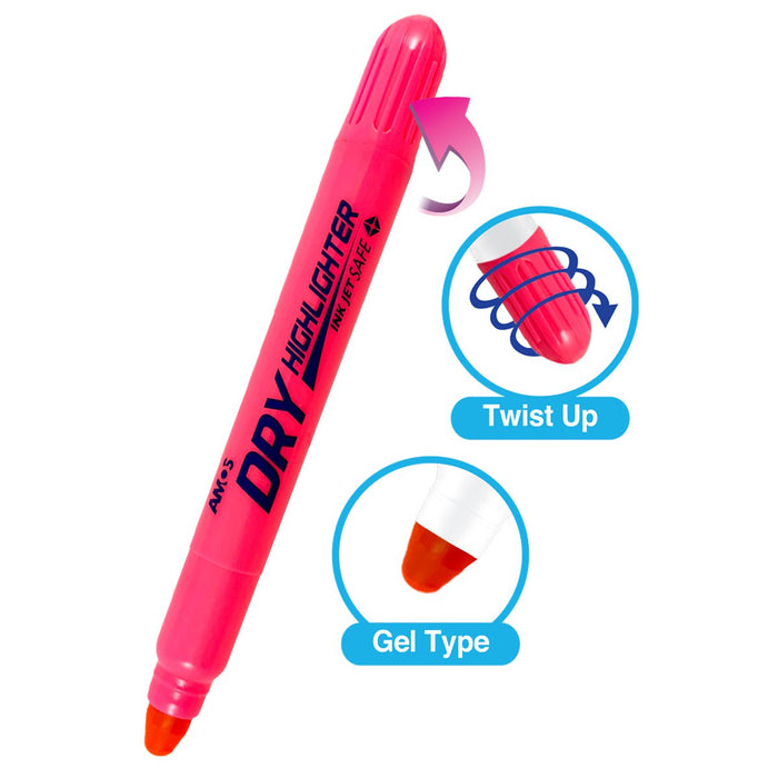 Amos Dry Highlighter Fluoro Pink CX200033