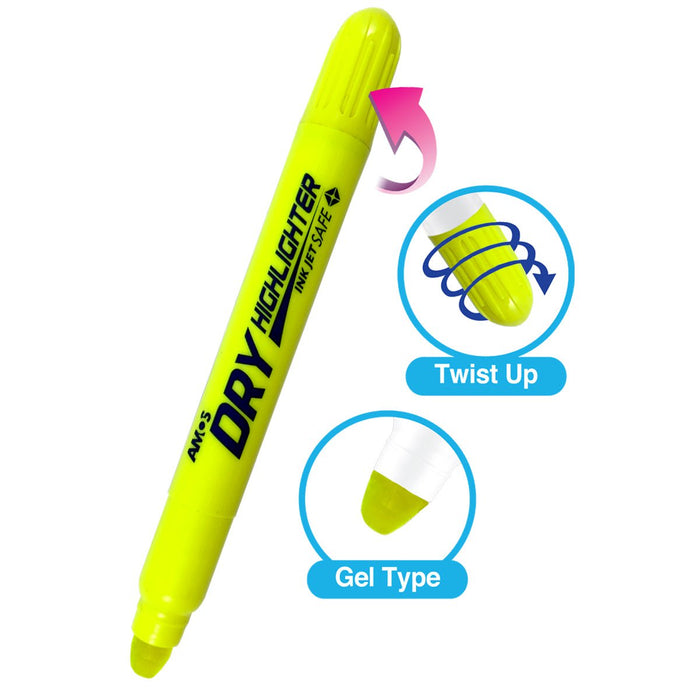 Amos Dry Highlighter Fluoro Yellow CX200031