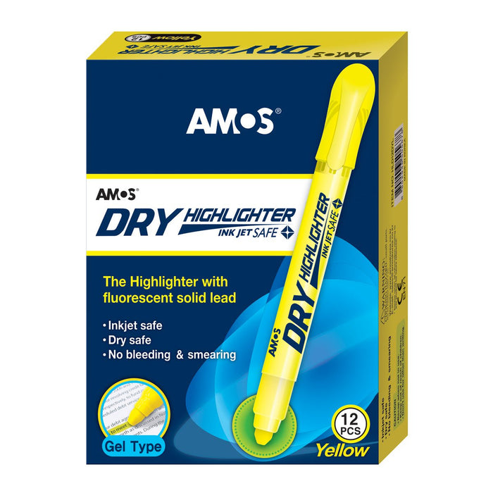 Amos Dry Highlighter Fluoro Yellow CX200031