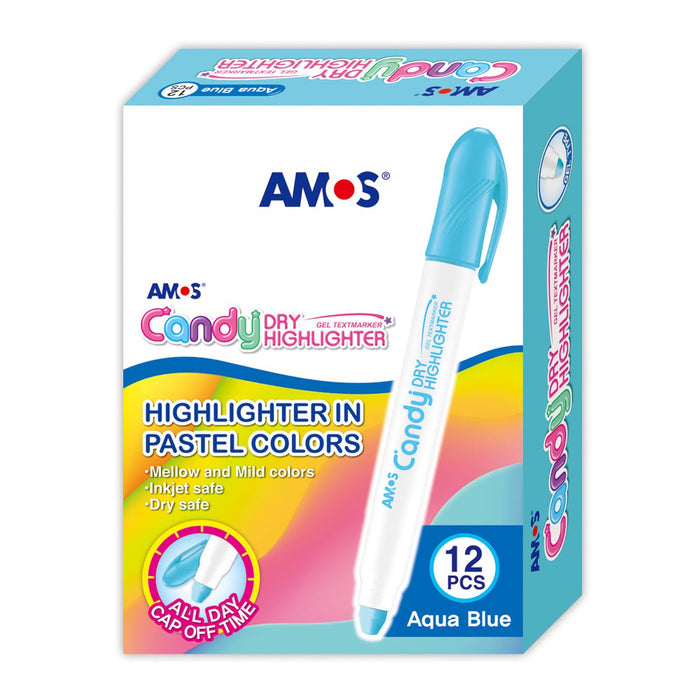 Amos Dry Highlighter Pastel Aqua Blue CX200037