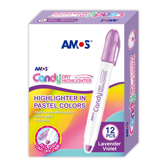 Amos Dry Highlighter Pastel Lavender Violet CX200036