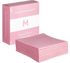 Antibacterial Textile Wipes 400mm x 400mm x 140gsm, Pink, 80 Sheets MPH27417