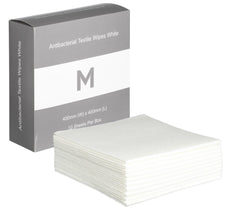 Antibacterial Textile Wipes 400mm x 400mm x 140gsm, White, 80 Sheets MPH27419