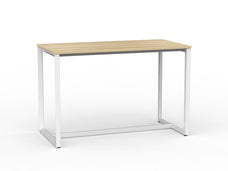 Anvil Bar Leaner Table 1600mm x 800mm - White Frame (Choice of Worktop Colours) Atlantic Oak KG_ANVBARL168_W_AO