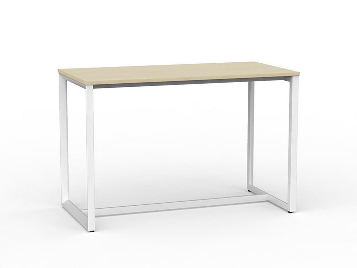Anvil Bar Leaner Table 1600mm x 800mm - White Frame (Choice of Worktop Colours) Nordic Maple KG_ANVBARL168_W_NM