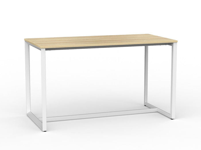 Anvil Bar Leaner Table 1800mm x 900mm - White Frame (Choice of Worktop Colours) Atlantic Oak KG_ANVBARL_W_AO