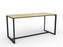 Anvil Bar Leaner Table 2200mm x 900mm - Black Frame (Choice of Worktop Colours) Atlantic Oak KG_ANVBARL229_B_AO