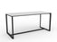 Anvil Bar Leaner Table 2200mm x 900mm - Black Frame (Choice of Worktop Colours) White KG_ANVBARL229_B_W