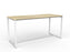 Anvil Bar Leaner Table 2200mm x 900mm - White Frame (Choice of Worktop Colours) Atlantic Oak KG_ANVBARL229_W_AO