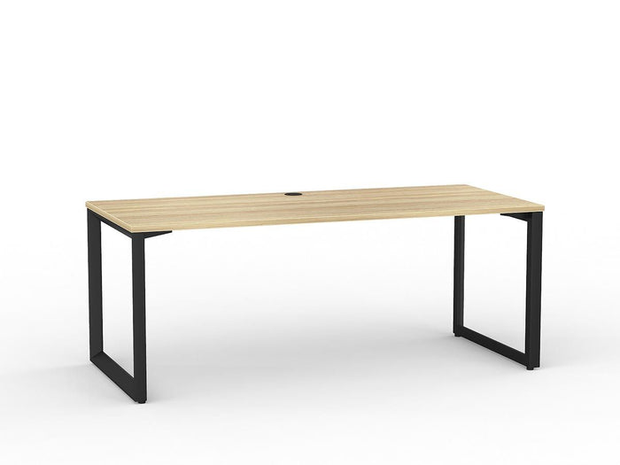 Anvil Desk 1800mm x 800mm (Choice of Frame & Worktop Colours) Black / Atlantic Oak KG_ANVD18B_AO