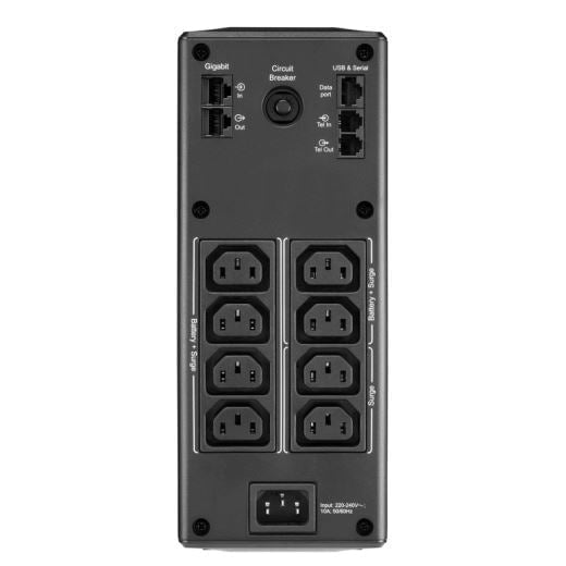 APC Back-UPS PRO Line Interactive 1600VA 960W with AVR, 230V, 8x IEC C14 Outlets CDBR1600MI