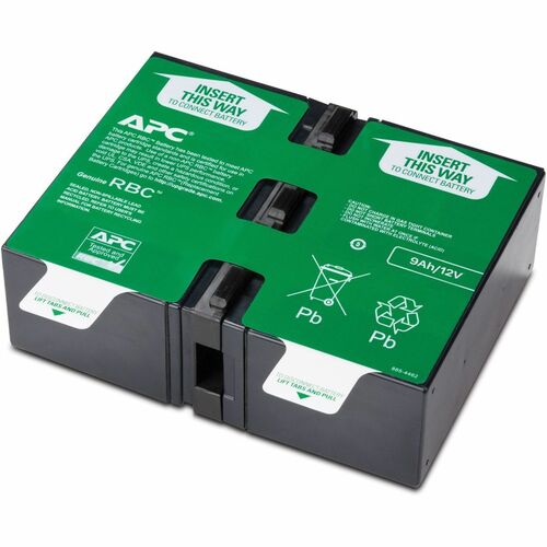 APC by Schneider Electric APCRBC124 UPS Replacement Battery Cartridge # 124 - Lead Acid - Hot Swappable - 3 Year Minimum Battery Life - 5 Year Maximum Battery Life IM5926638