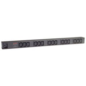 APC by Schneider Electric Basic Rack 3.68kVA PDU - Basic - IEC 60320 C20 - 15 x IEC 60320 C13 - 200 V, 208 V, 230 V - 3.68 kW - 2.50 m Cord Length - 0U - Rack-mountable IM1576891