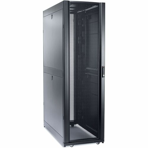 APC by Schneider Electric NetShelter SX 48U 600mm Wide x 1200mm Deep Enclosure - For Server - 48U Rack Height x 482.60 mm Rack Width - Floor Standing - Black - 1022.73 kg Dynamic/Rolling Weight Capacity - 1363.64 kg Static/Stationary Weight Capacity IM1590915