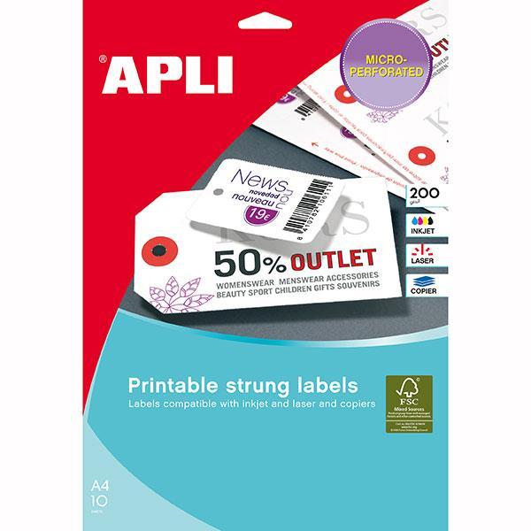 APLI Printable Tags 36 x 53mm (A10234) AO900404-DO