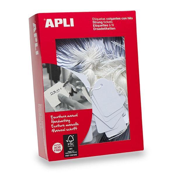 APLI Tags on String 18 x 29mm x 1000's pack AO900389