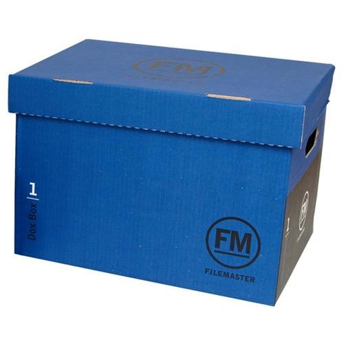 Archive Storage Box With Hinged Lid - Blue CX300036