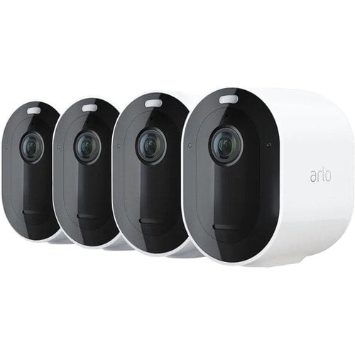 Arlo Pro 4 4 Megapixel Indoor/Outdoor 2K Network Camera - Colour - 4 Pack - Infrared Night Vision - H.264, H.265 - 2560 x 1440 - Apple HomeKit, Alexa Supported - UV Resistant, Weather Resistant IM5138610