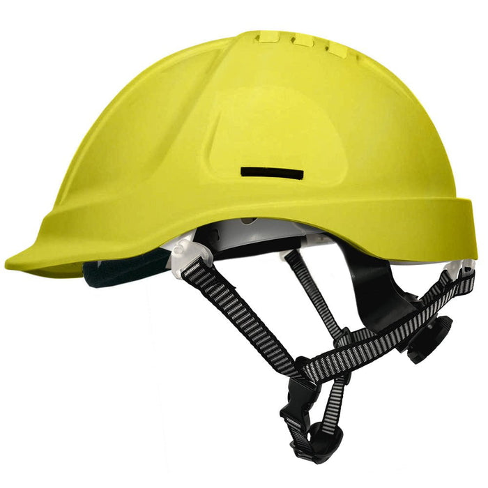 Armour ABS Hard Hat, Vented With Chin Strap, 6 Point Ratchet Harness, EN397