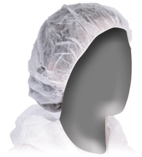 Armour Bouffant Cap White - 21 Inch 100 Pack RMDOHAT21