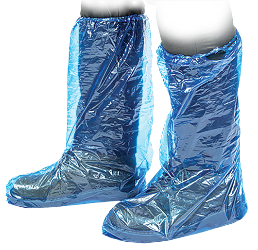 Armour Disposable PE Boot Covers, Blue, 100 Pack RMDOBOOTCOV