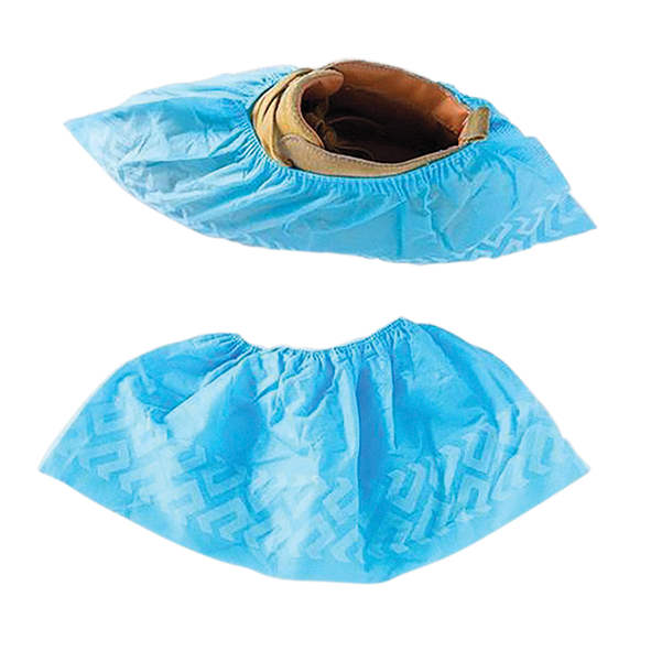 Armour Disposable PP Non Skid Shoe Cover, 35gsm, Blue, 100 Pack RMDOSHOECOVNW