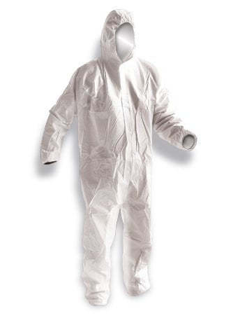 Armour Disposable Splash Proof Coverall, Anti Static, White 60gsm