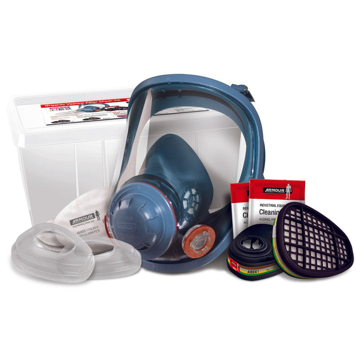 Armour Full Face Organic Vapour & Multi Gas Mask Kit - M 1 Kit RMRRFM73CKIT2