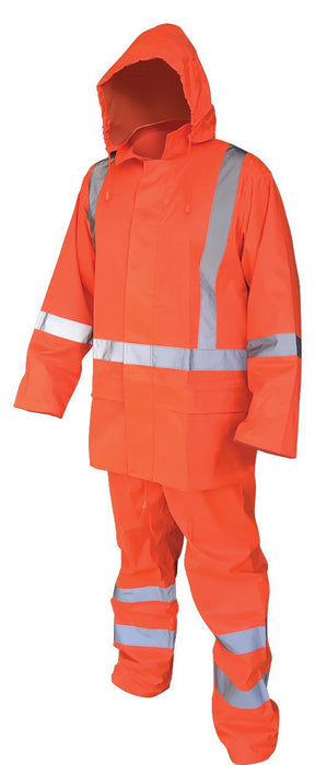 Armour Hi Vis TTMC-W17 Day & Night Rainset, Raincoat & Rainpants