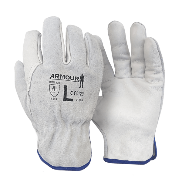 Armour Leather Driver / Rigger Gloves, General Purpose Gloves, 12 Pairs