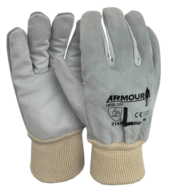 Armour Leather Refinery Knit Wrist Glove - Size Large 12 Pair RMLGNZRCKW