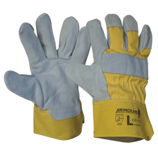 Armour Leather Work Gloves, General Purpose Gloves, 6 Pairs RMLGWORK