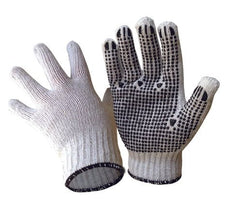 Armour Polycotton Black Dot Gloves, 12 Pairs RMCOPCBD