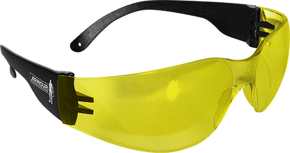 Armour Safety Glasses, Amber, 12 Pack RMEYEAMBER