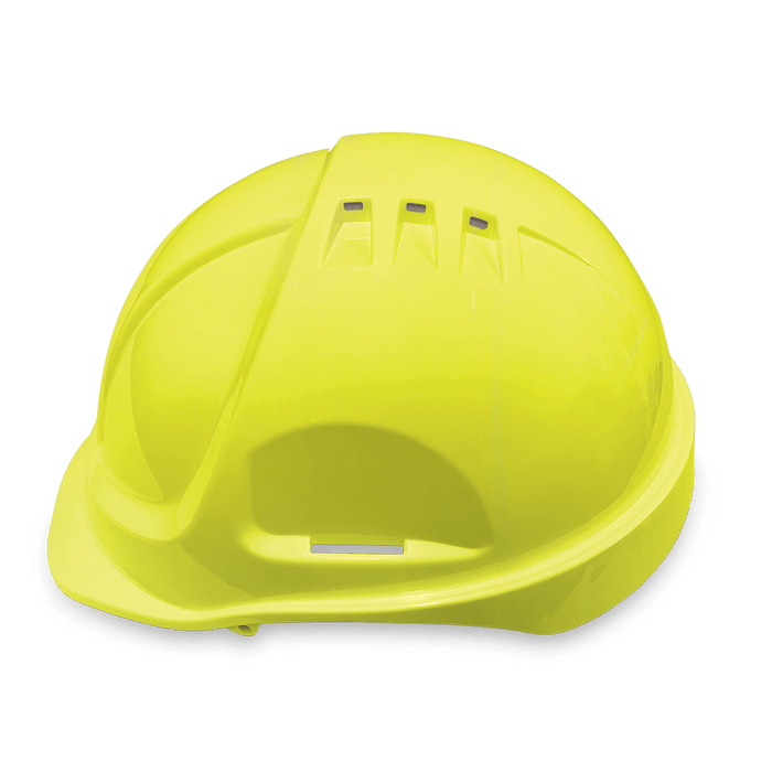 Armour Safety Helmet 6 Point Ratchet Harness, Vented