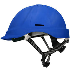 Armour Safety Helmet 6 Point Ratchet Harness, Vented with Chin Straps
