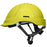 Armour Safety Helmet Fluro 6 Point Ratchet Harness, Vented With Chin Strap
