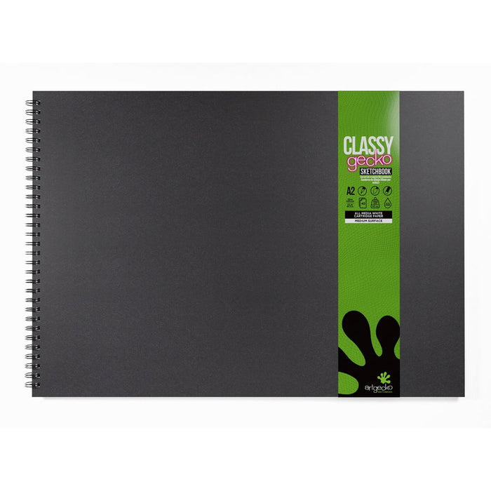 Artgecko Classy Sketchbook A2 Landscape 80 Pages 40 Sheets 150gsm White Paper CXGEC106