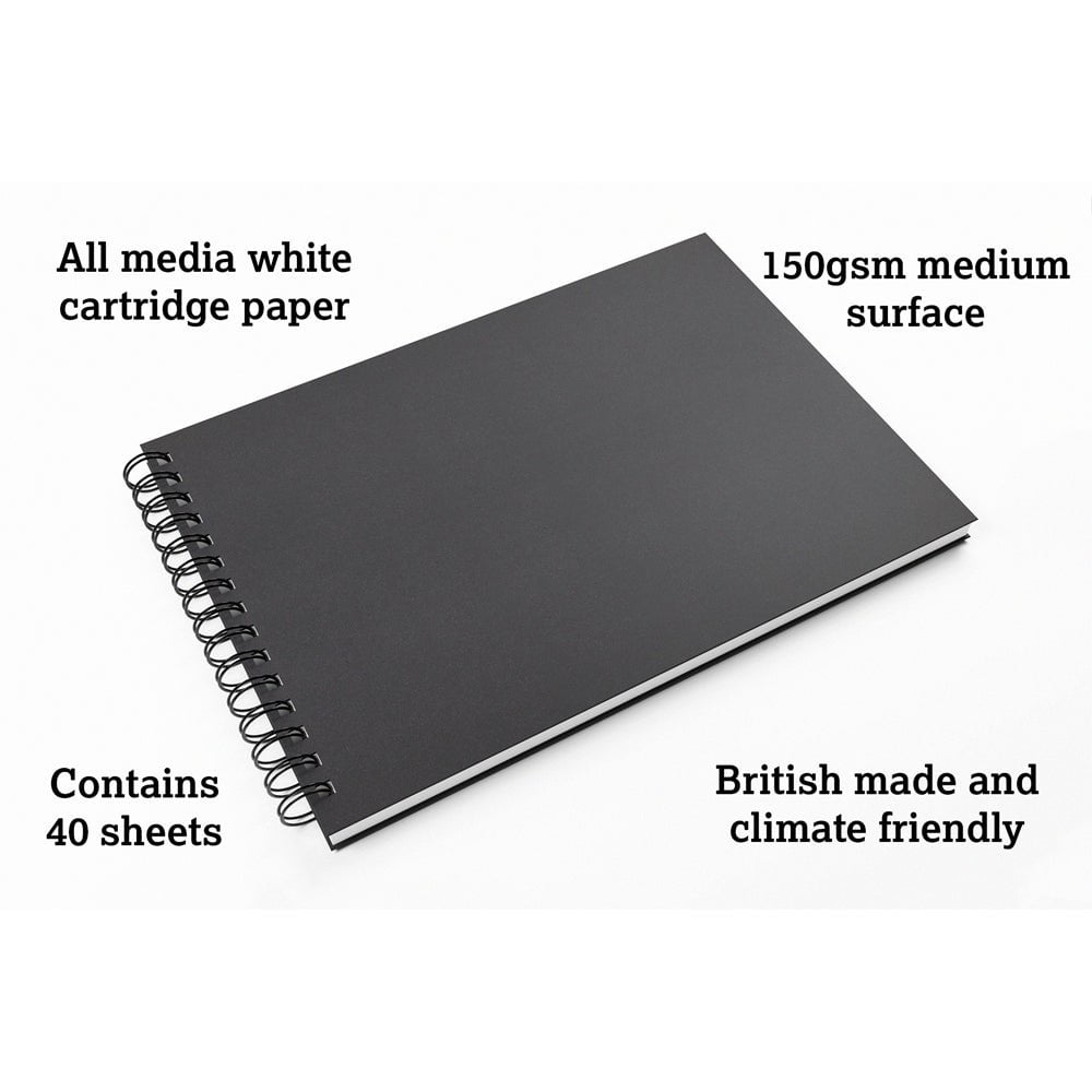 Artgecko Flashy Sketchbook A4 Portrait 80 Pages (40 Sheets