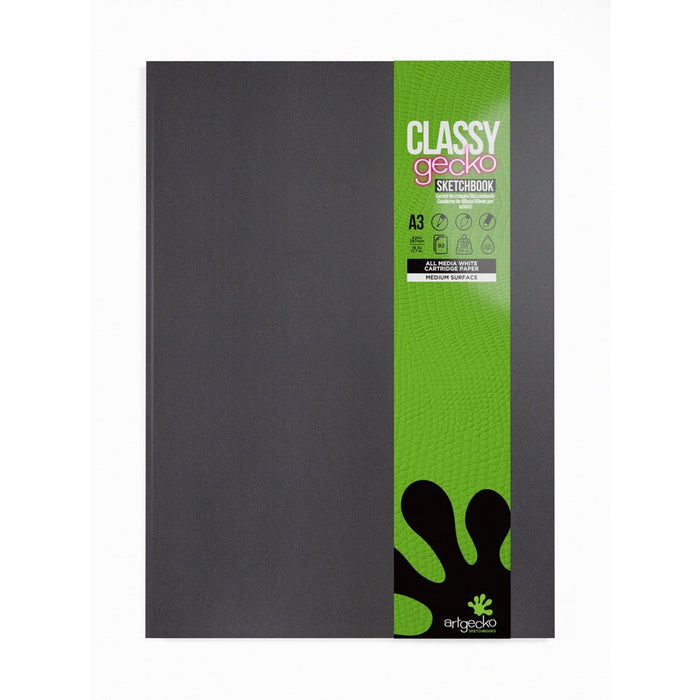 Artgecko Classy Sketchbook Casebound A3 92 Pages 46 Sheets 150gsm White Paper CXGEC706