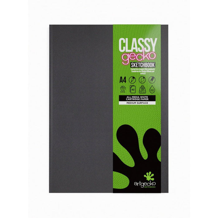 Artgecko Classy Sketchbook Casebound A4 92 Pages 46 Sheets 150gsm White Paper CXGEC704