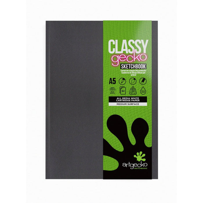 Artgecko Classy Sketchbook Casebound A5 92 Pages 46 Sheets 150gsm White Paper CXGEC702