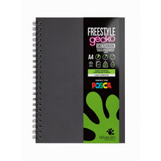 Artgecko Freestyle Sketchbook A4 60 Pages 30 Sheets 250gsm White Hybrid Paper CXGEC901