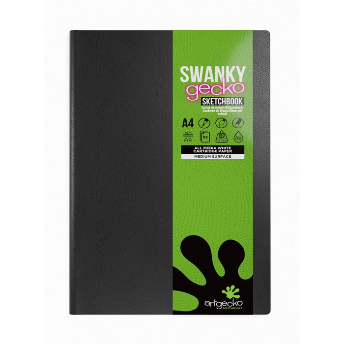Artgecko Swanky Sketch Journal A4 124 Pages 62 Sheets 150gsm White Paper CXGEC501