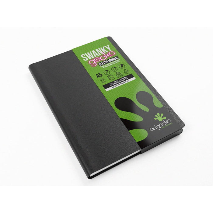 Artgecko Swanky Sketch Journal A5 124 Pages 62 Sheets 150gsm White Paper CXGEC500