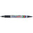 Artline 041T Permanent Dual Nib Marker Black 12's Pack AO104101