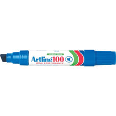 Artline 100 Permanent Marker Chisel Tip Blue x 6's pack AO110003