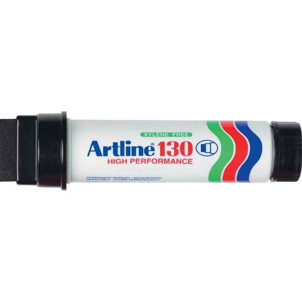 Artline 130 Permanent Marker 30mm Wedge Nib Black x 6's Pack AO113001