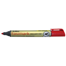 Artline 157 Easimark Whiteboard Marker 2mm Bullet Nib - Red x 12's pack AO115702